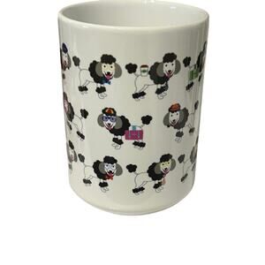 Poodle coffee tea mug cup dog lover pets collectible